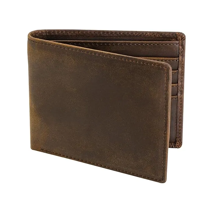 TAKEUP Wallets For Men RFID Blocking | Mens Leather Bifold Wallet | Genuine Leather | Extra Capacity, Brown, one size fits all, Classic