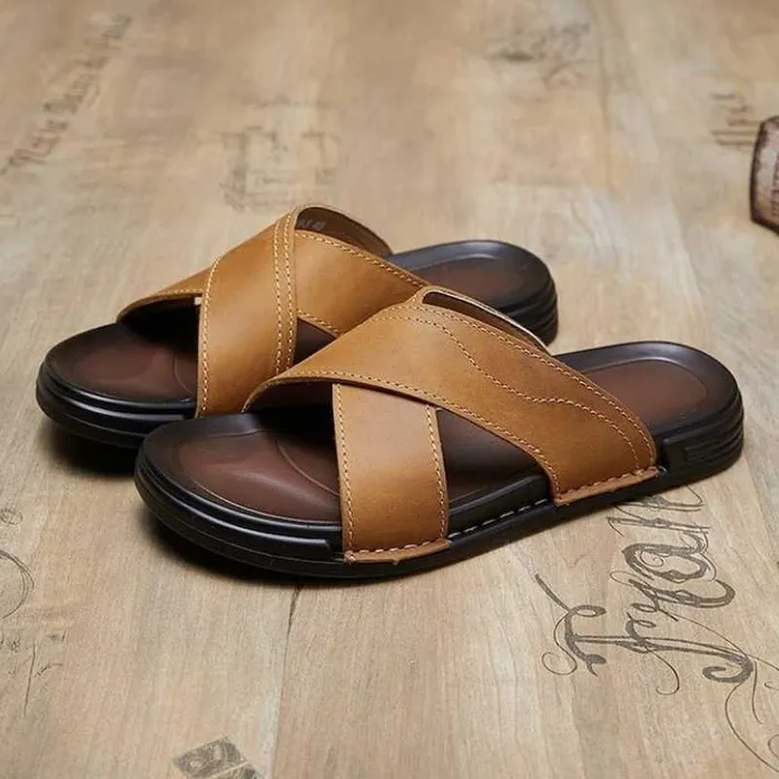 Mans Leather Sandel - 004