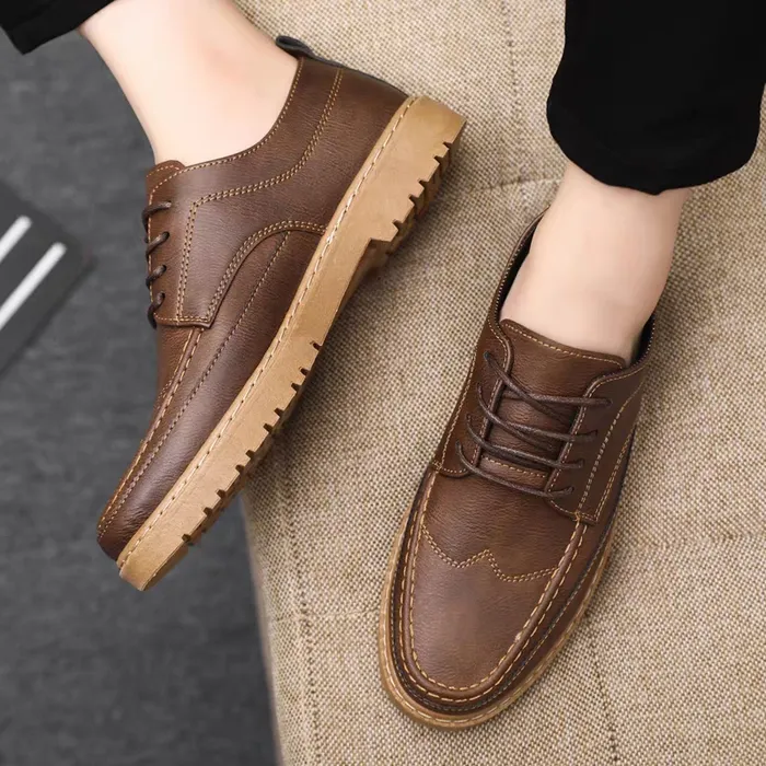 Elegant Style Leather Oxford Shoes -004